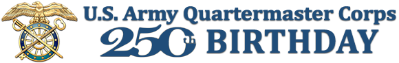 Banner advertisement for the 250th Quartermaster Birthday.